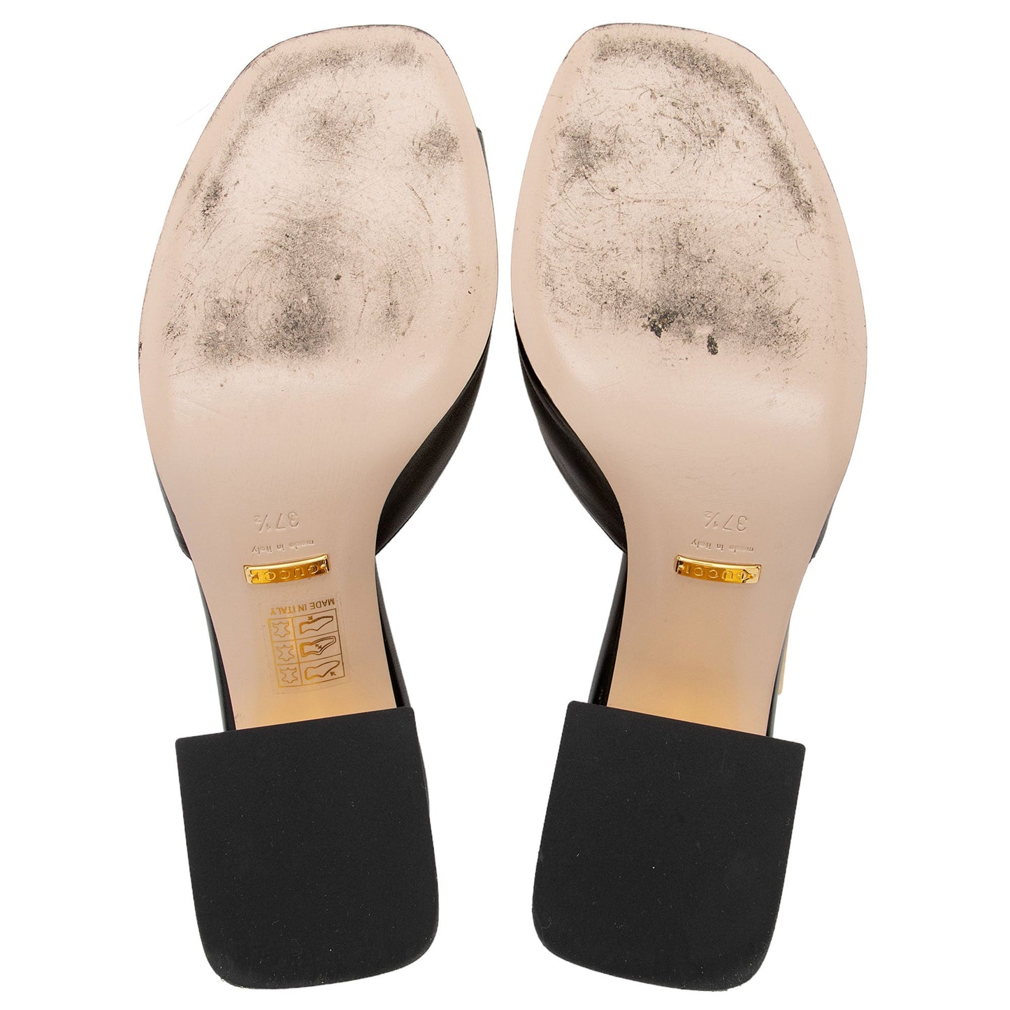 Gucci Leather Horsebit Slide Sandals