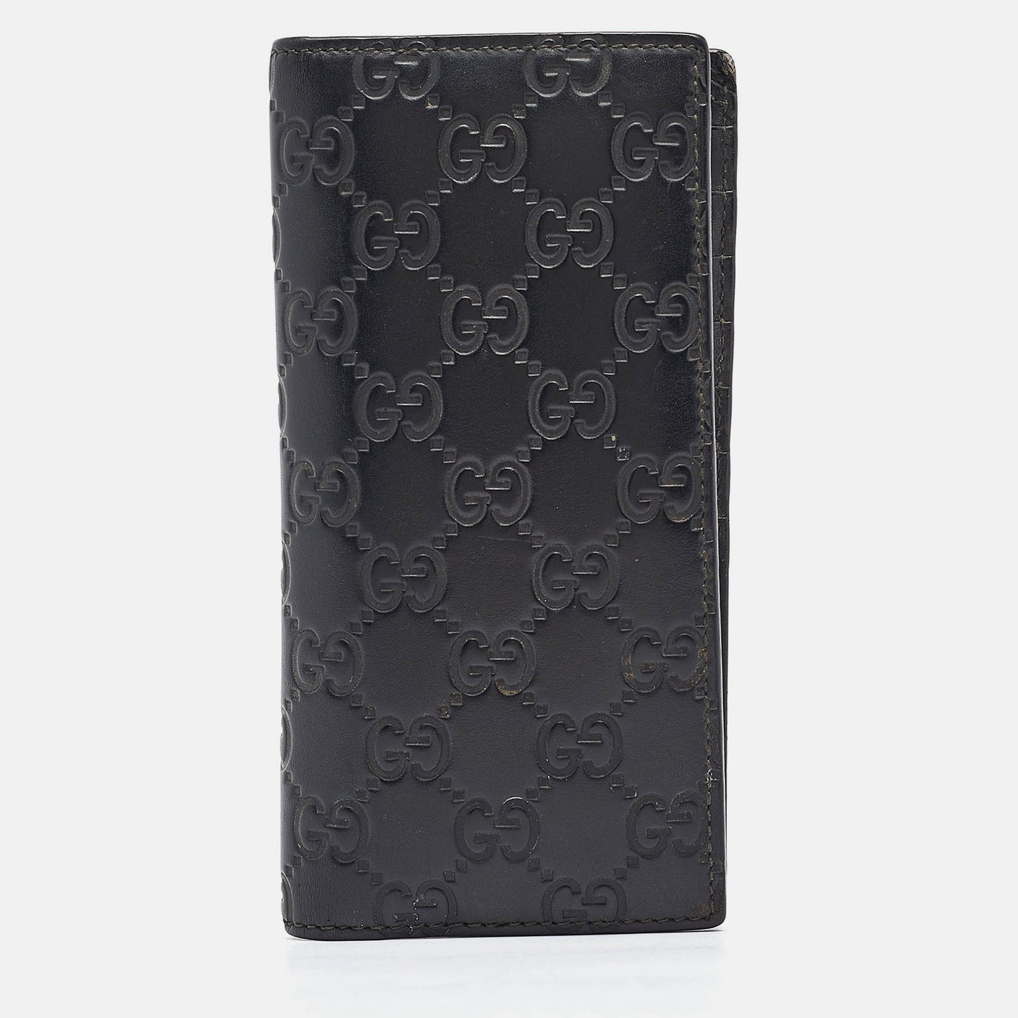 Luxury Gucci Trending 2025 Black Luxury Gucci Trending 2025ssima Leather Bifold Long Wallet
