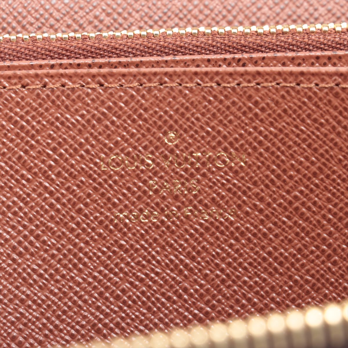 Louis Vuitton Monogram Wallet M42616 Brown Round Zip Wallet