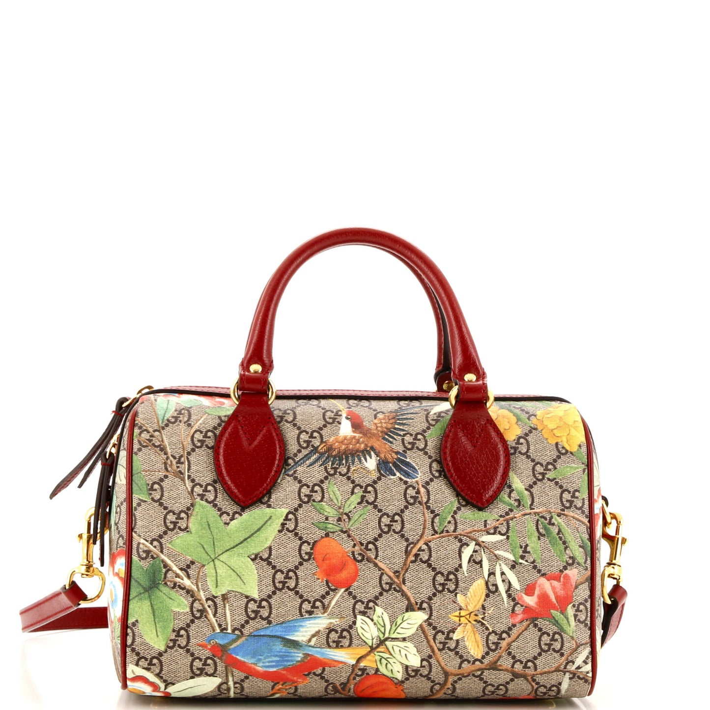 Luxury Gucci Trending 2025 Convertible Boston Bag Tian Print GG Coated Canvas Small