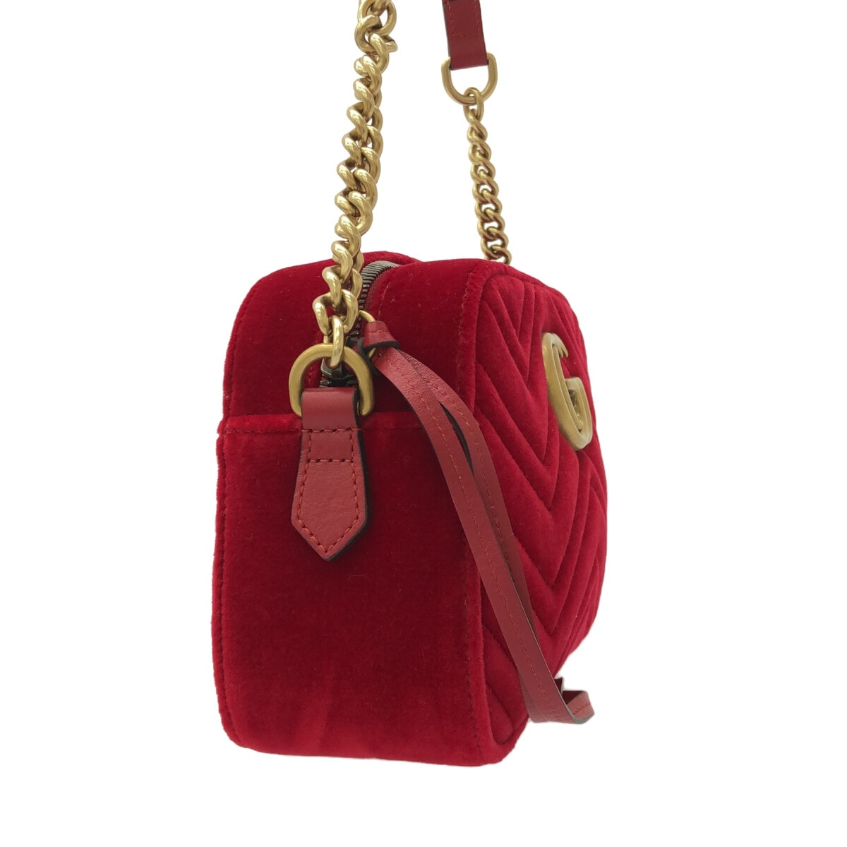 Luxury Gucci Trending 2025 Gg Marmont Velvet Shoulder Bag ()