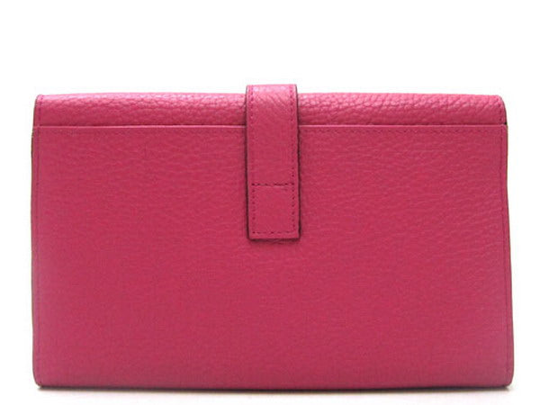 Luxury Hermes Wallet H1125 Wallet Cow Leather Pink