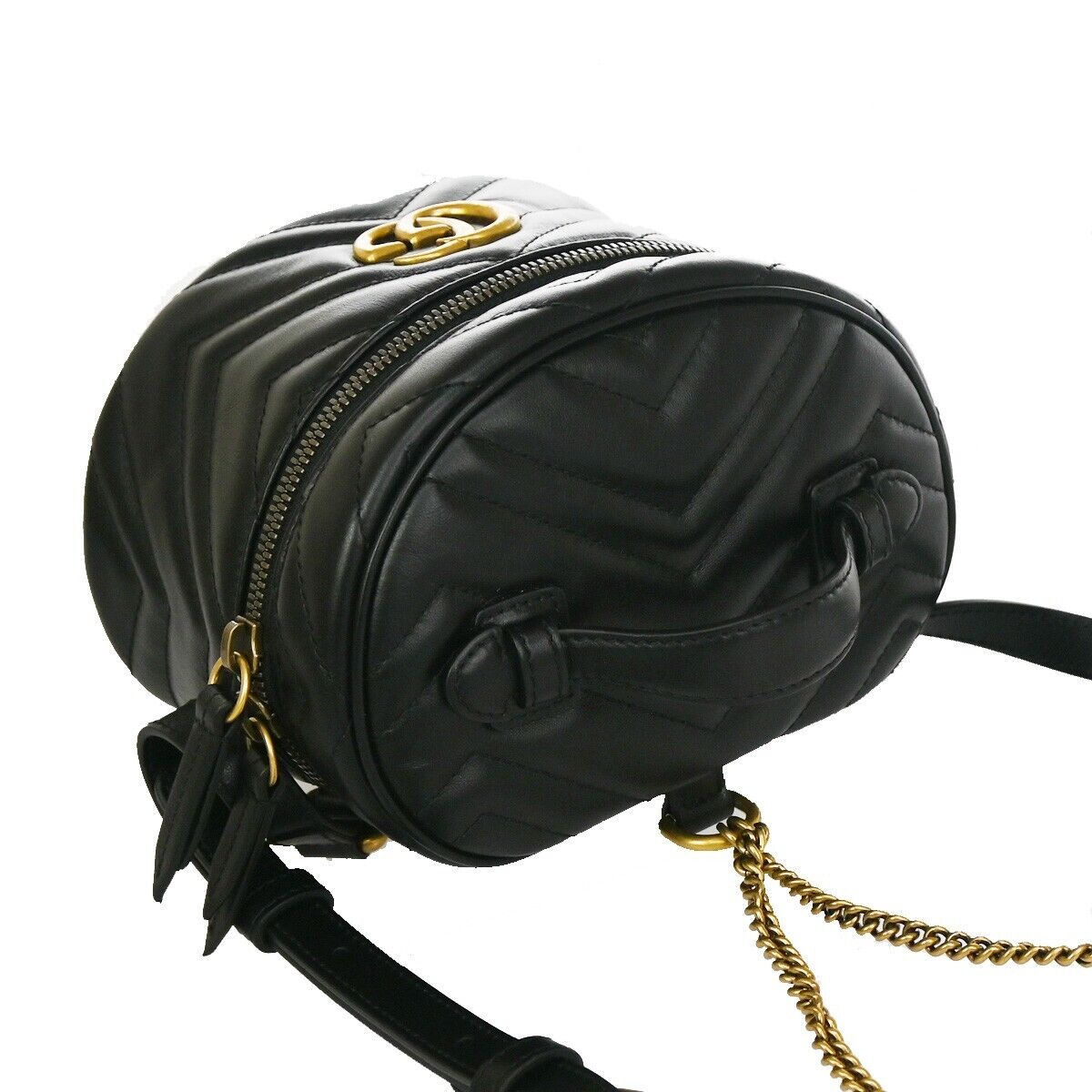Luxury Gucci Trending 2025 Marmont Leather Backpack Bag ()