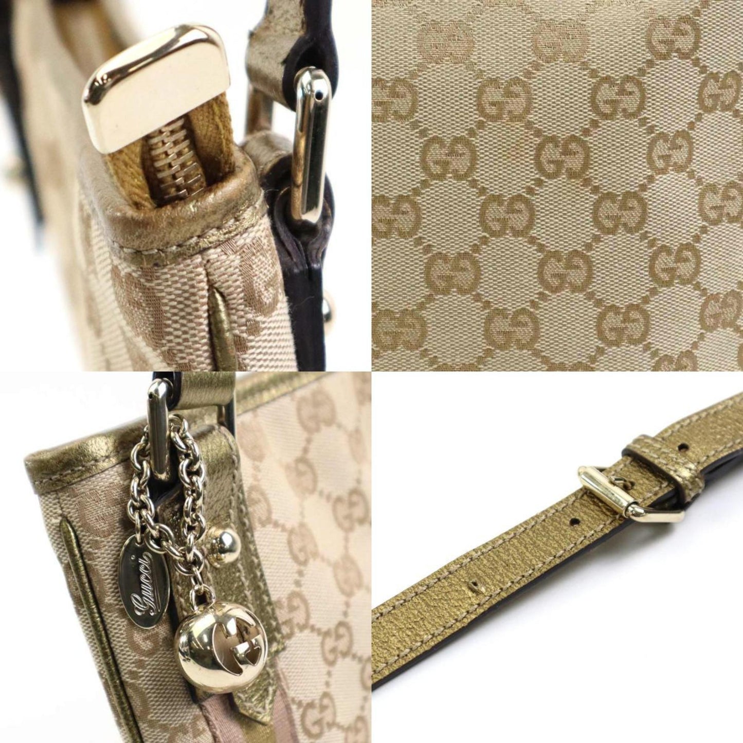 Gucci Canvas Shoulder Bag ()