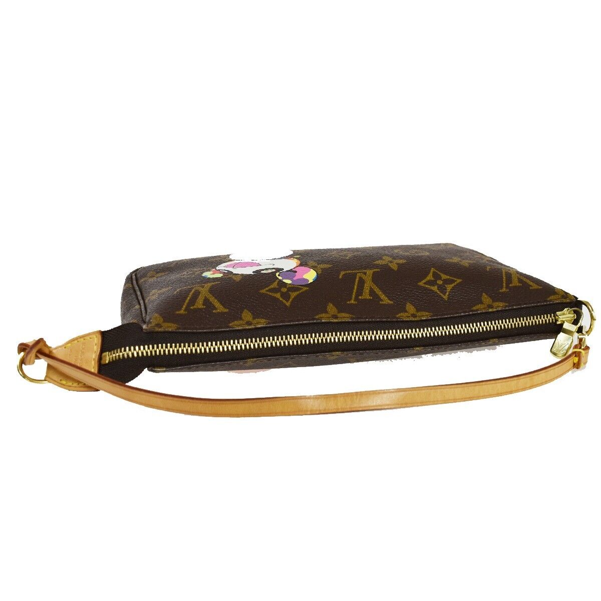 Louis Vuitton Pochette Accessoires Canvas Clutch Bag ()