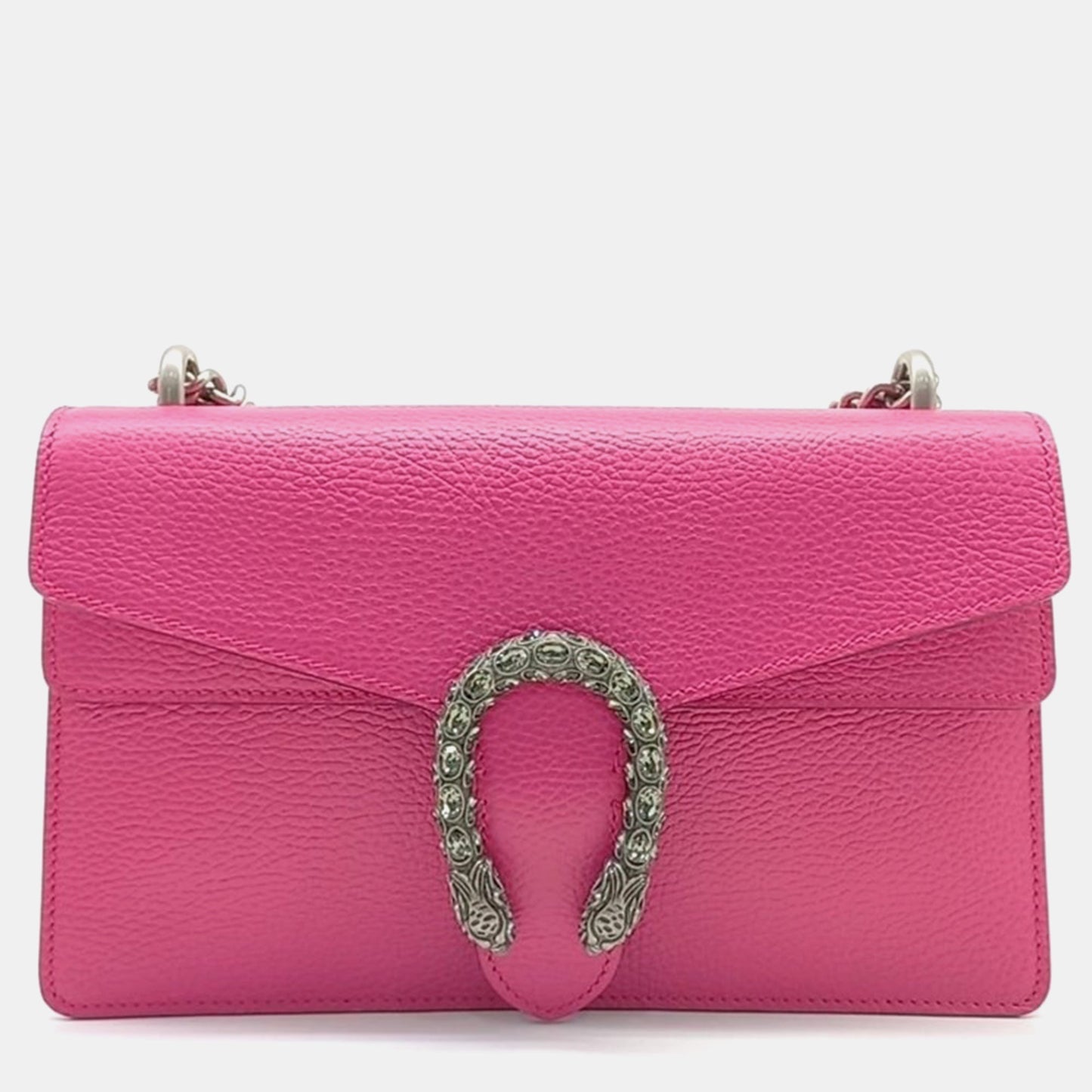Luxury Gucci Trending 2025 Pink Leather Dionysus Chain Shoulder Bag