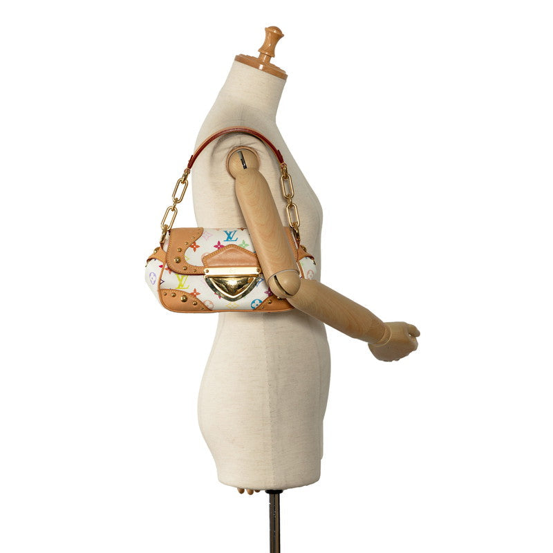 Louis Vuitton Multicolor Marilyn Handbag M40127 Bronze White PVC Leather Louis Vuitton