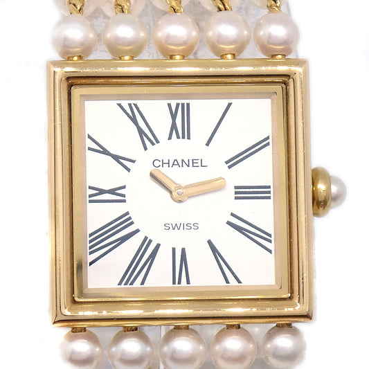 Luxury Chanel 1989 Pearl Mademoiselle Watch #M