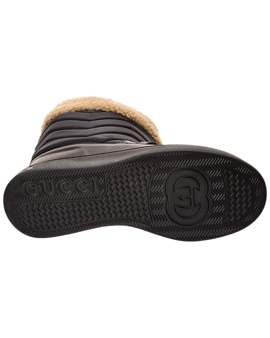 Gucci Horsebit Quilted Nylon & Leather Boot