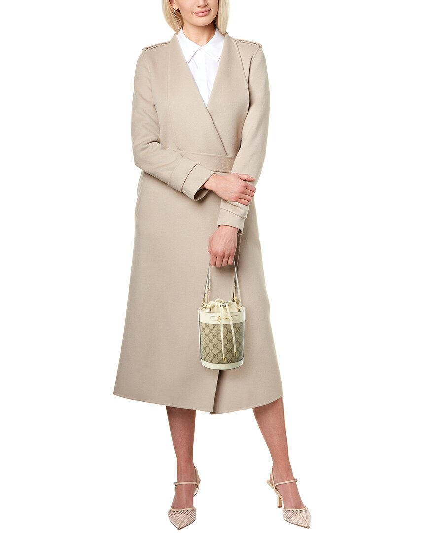 Luxury Gucci Trending 2025 Horsebit 1955 Small GG Supreme Canvas & Leather Bucket Bag