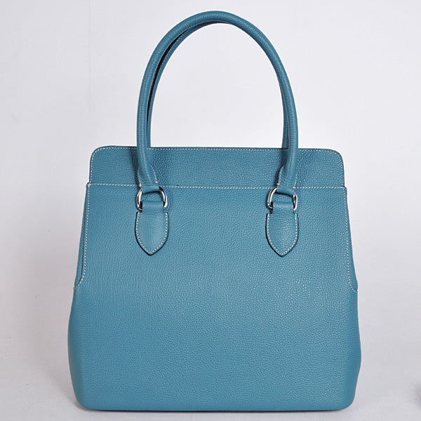 Luxury Hermes Toolbox H8688 Ladies 2way Blue Handbag