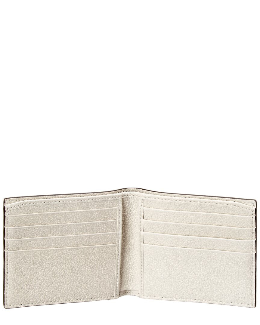 Gucci Print Leather Bifold Wallet