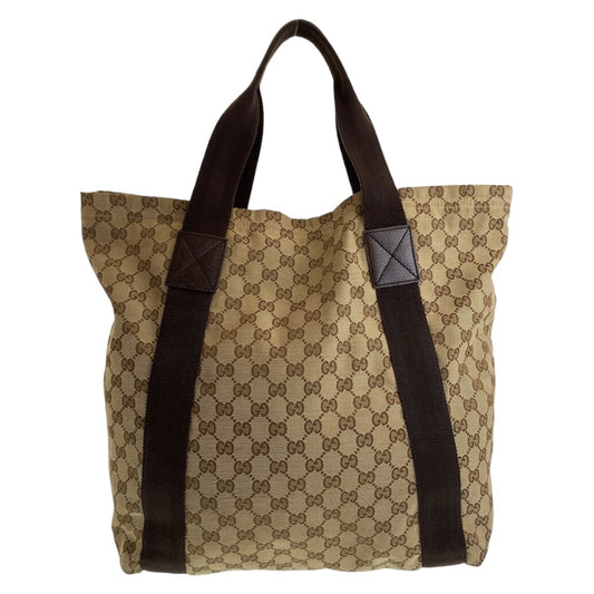 Luxury Gucci Trending 2025 Beige Brown GG Canvas Tote Bag