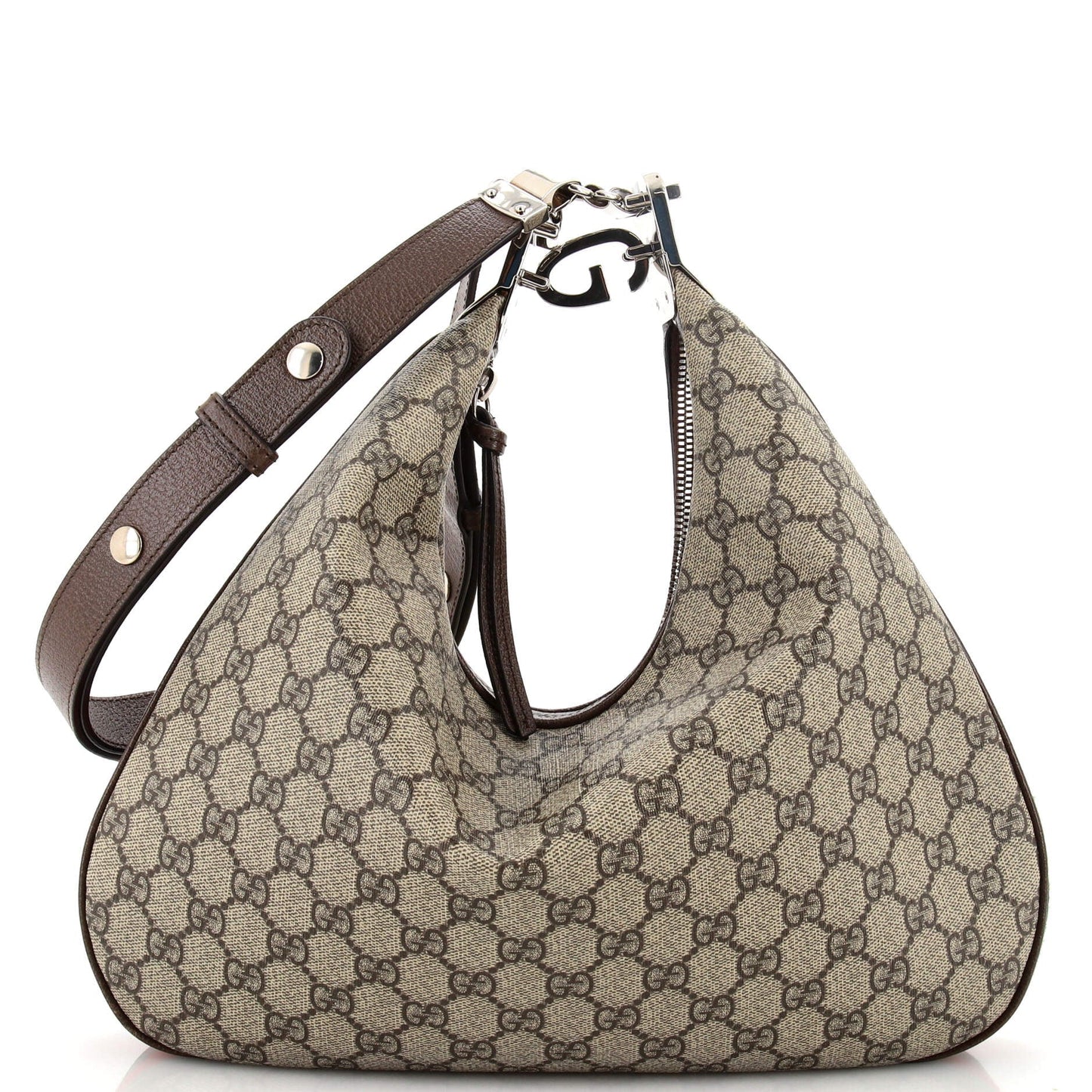 Luxury Gucci Trending 2025 Attache Shoulder Bag GG Coated Canvas Large