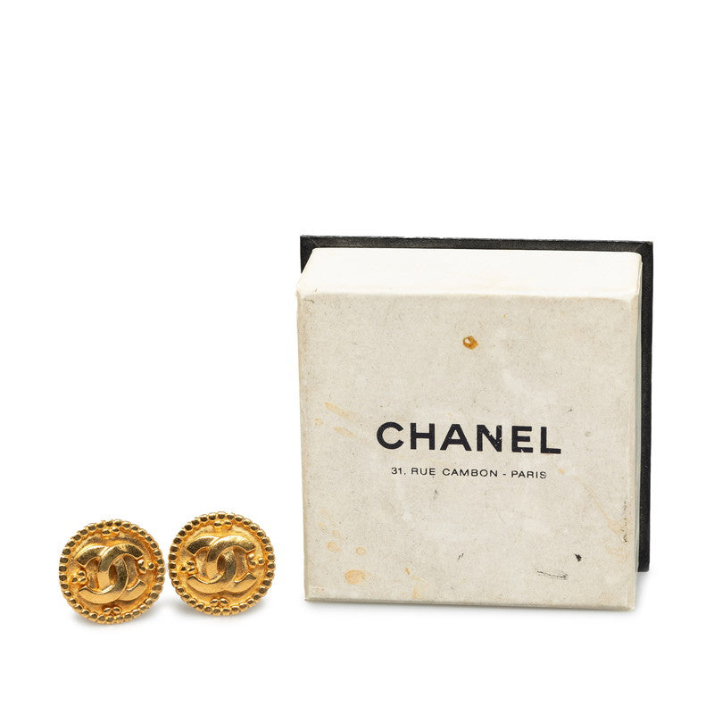 Chanel Vintage Coco Milgreen Earring G Chanel