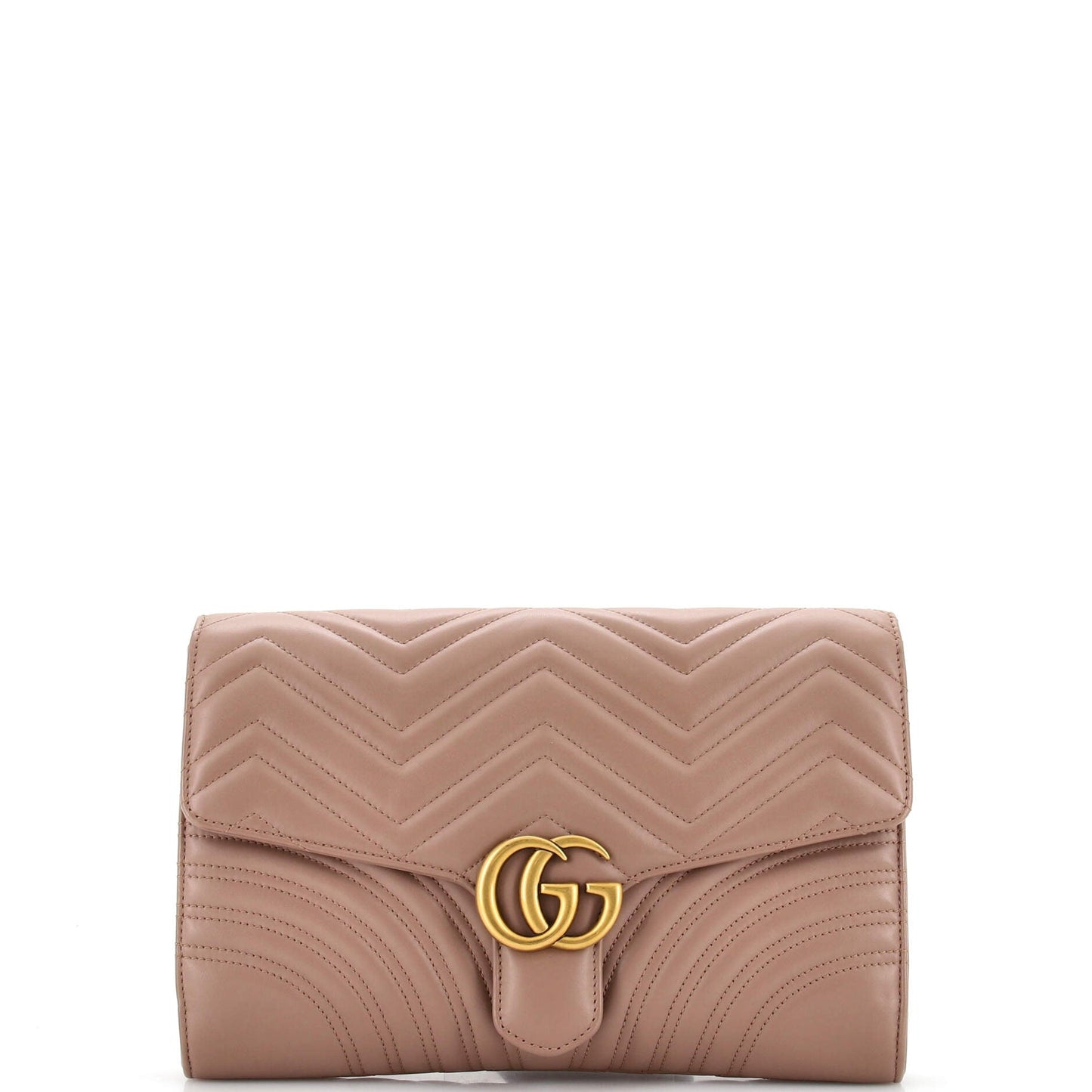 Luxury Gucci Trending 2025 GG Marmont Flap Clutch Matelasse Leather