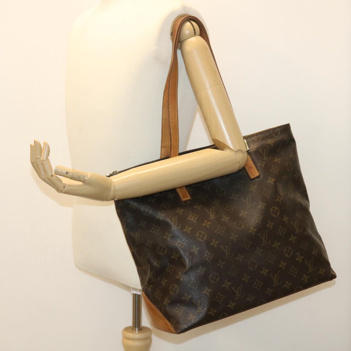 LOUIS VUITTON Monogram Cabas Mezzo Tote Bag M51151 LV fm2005
