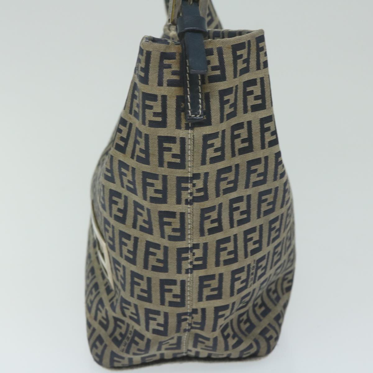 Luxury FendiZucchino Canvas Shoulder Bag Navyfm3014