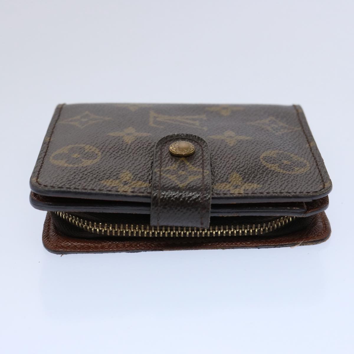 LOUIS VUITTON Monogram Compact Zip Wallet M61667 LV fm3083