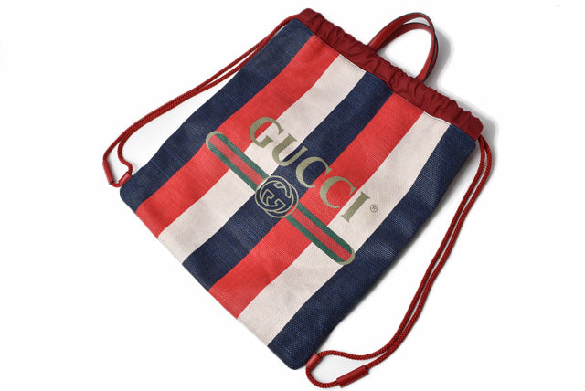 Luxury Gucci Trending 2025 Canvas/Leather Backpack Drawstring 473872