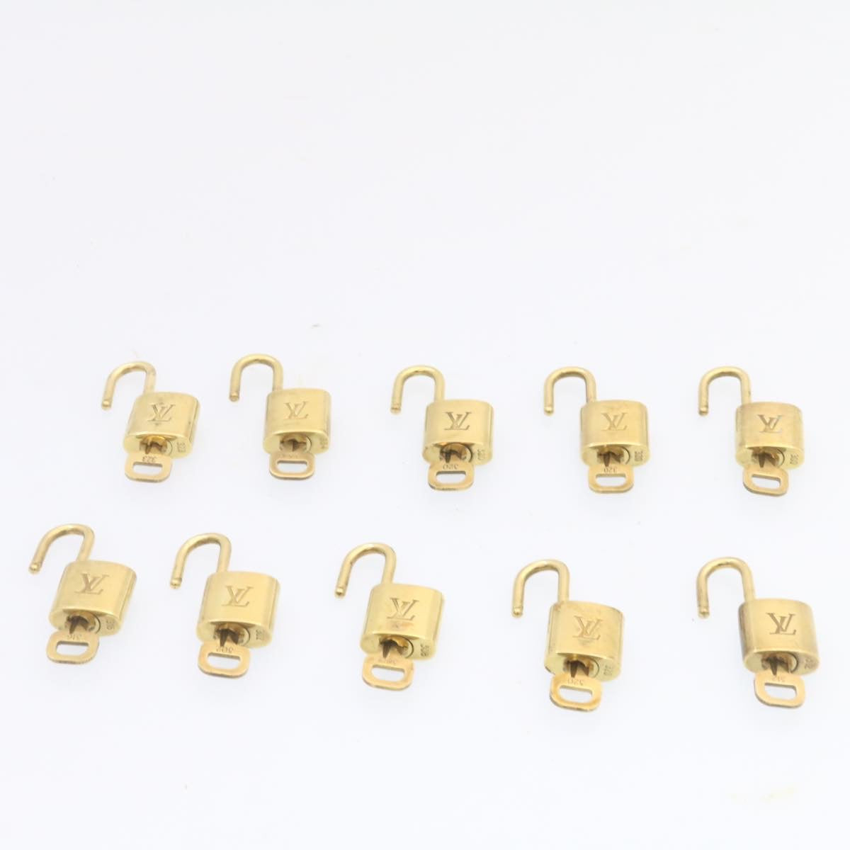 LOUIS VUITTON Padlock 10set Padlock Gold Tone LV am1452g