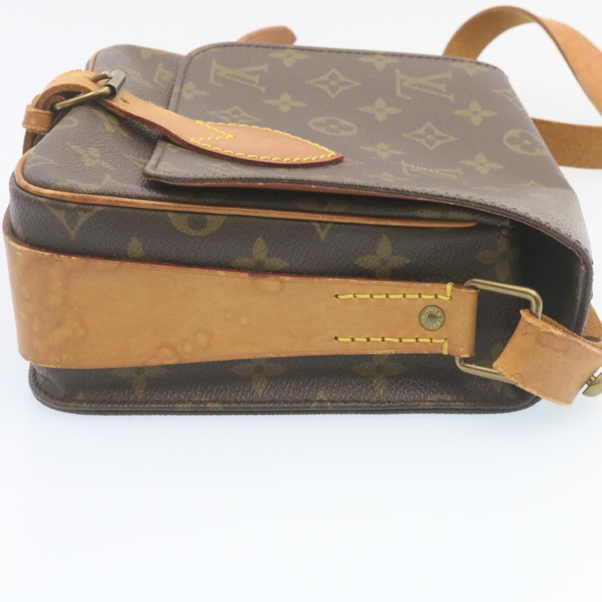 LOUIS VUITTON Monogram Cartouchiere MM Shoulder Bag M51253 LV am2015g