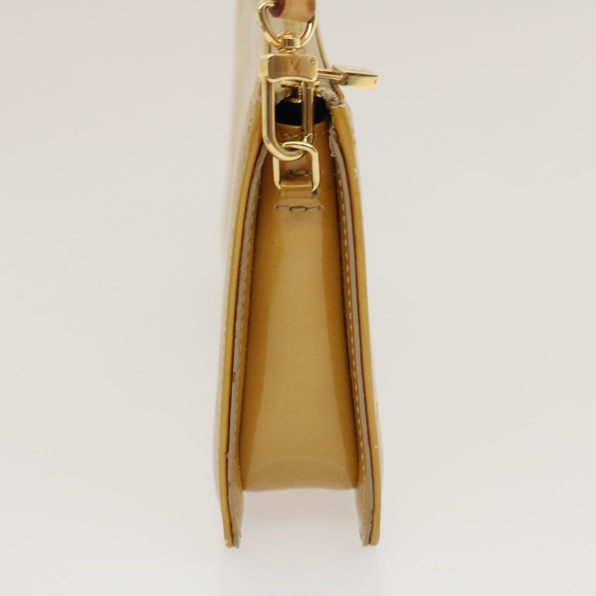 LOUIS VUITTON Monogram Vernis Lexington Pouch Beige M91010 LV am2359g