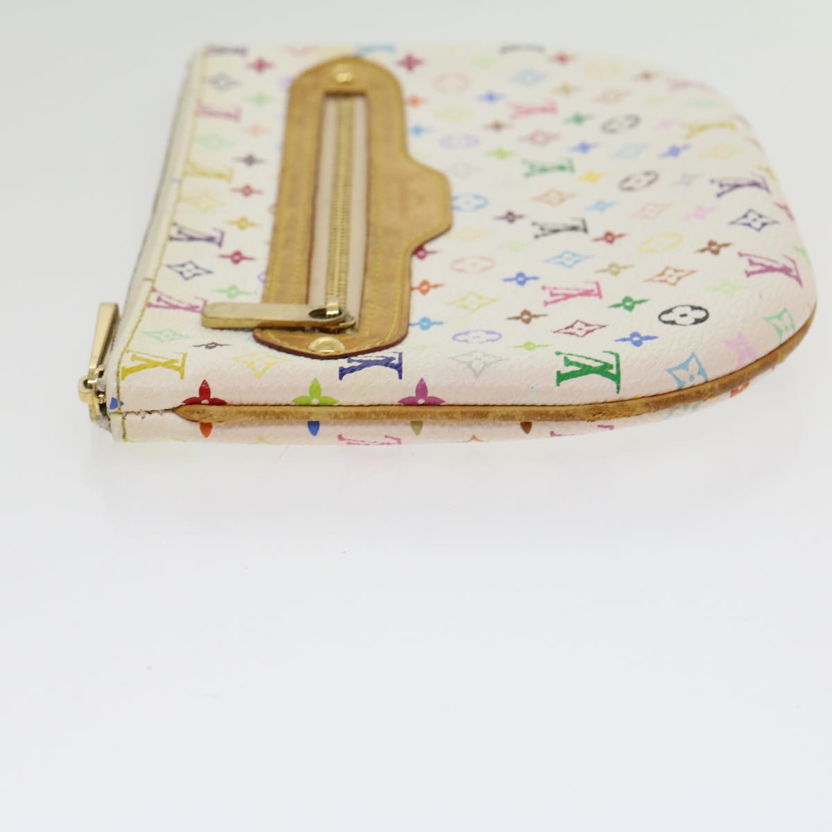 LOUIS VUITTON Monogram Multicolor Pochette GM Pouch White M60027 LV am2630g
