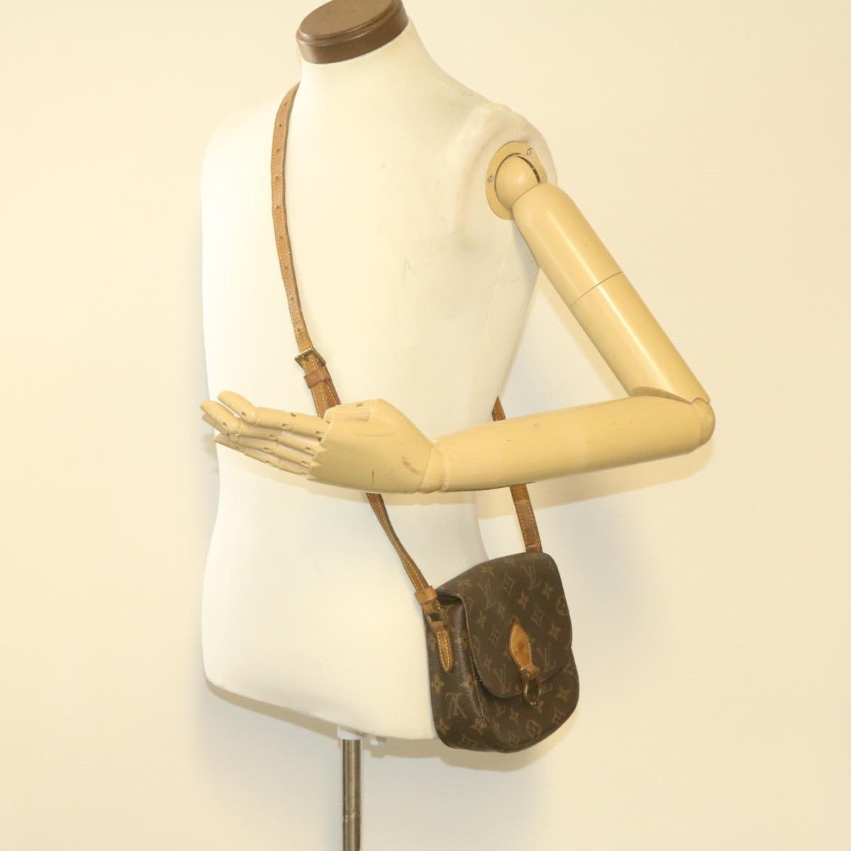 LOUIS VUITTON Monogram Saint Cloud PM Shoulder Bag M51244 LV am753g