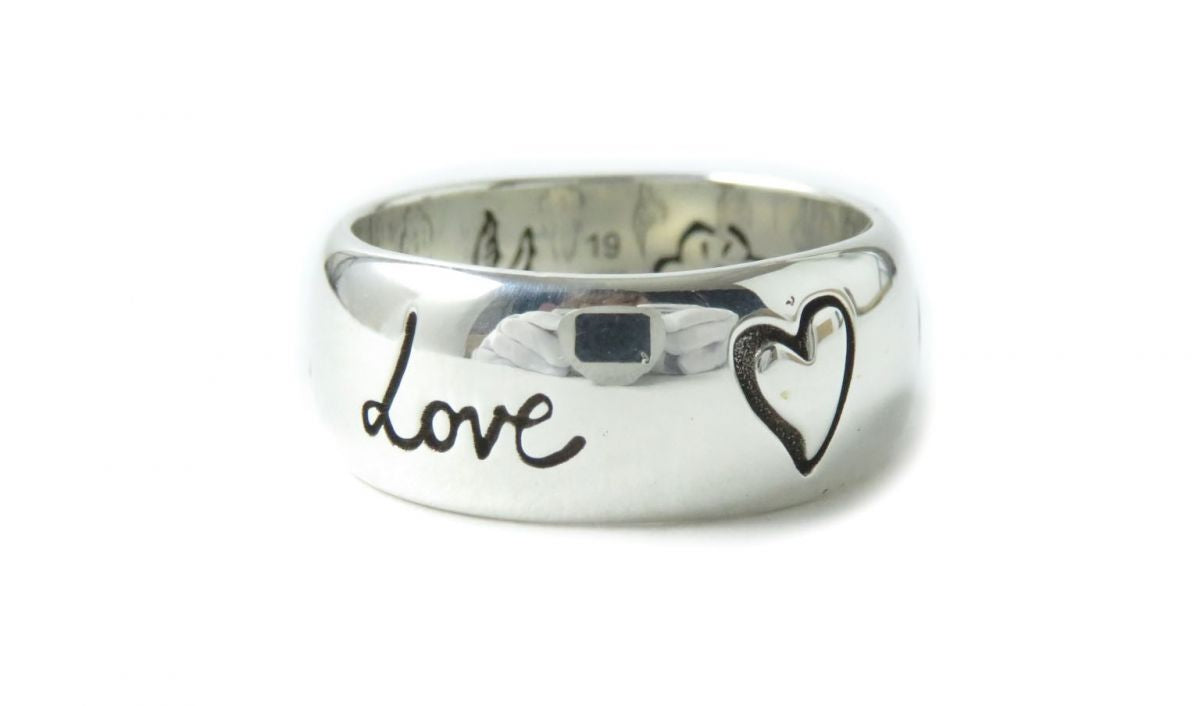 Luxury Gucci Trending 2025 Blind for Love Silver Ring AG925
