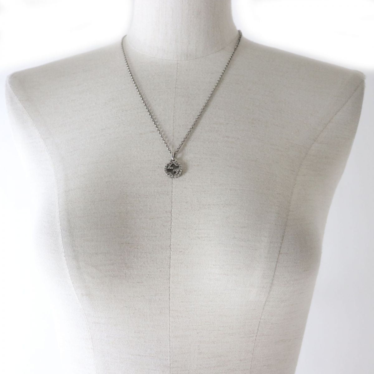 Luxury Gucci Trending 2025 Interlocking G Arabesque Silver Necklace