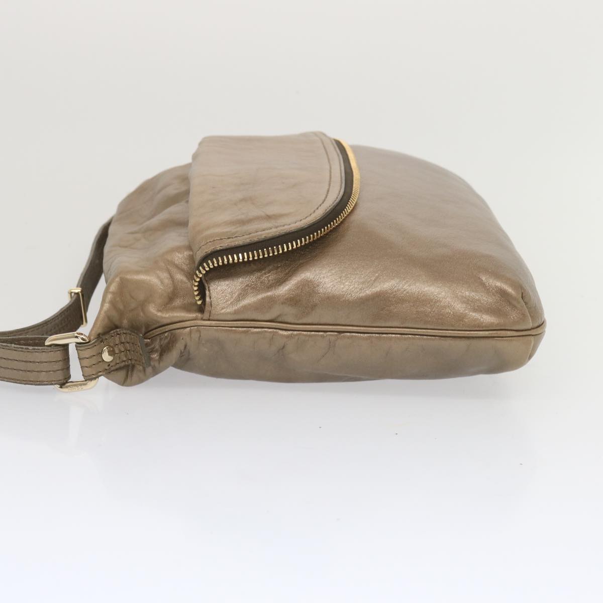 Luxury FendiShoulder Bag Leather Bronzehk1152
