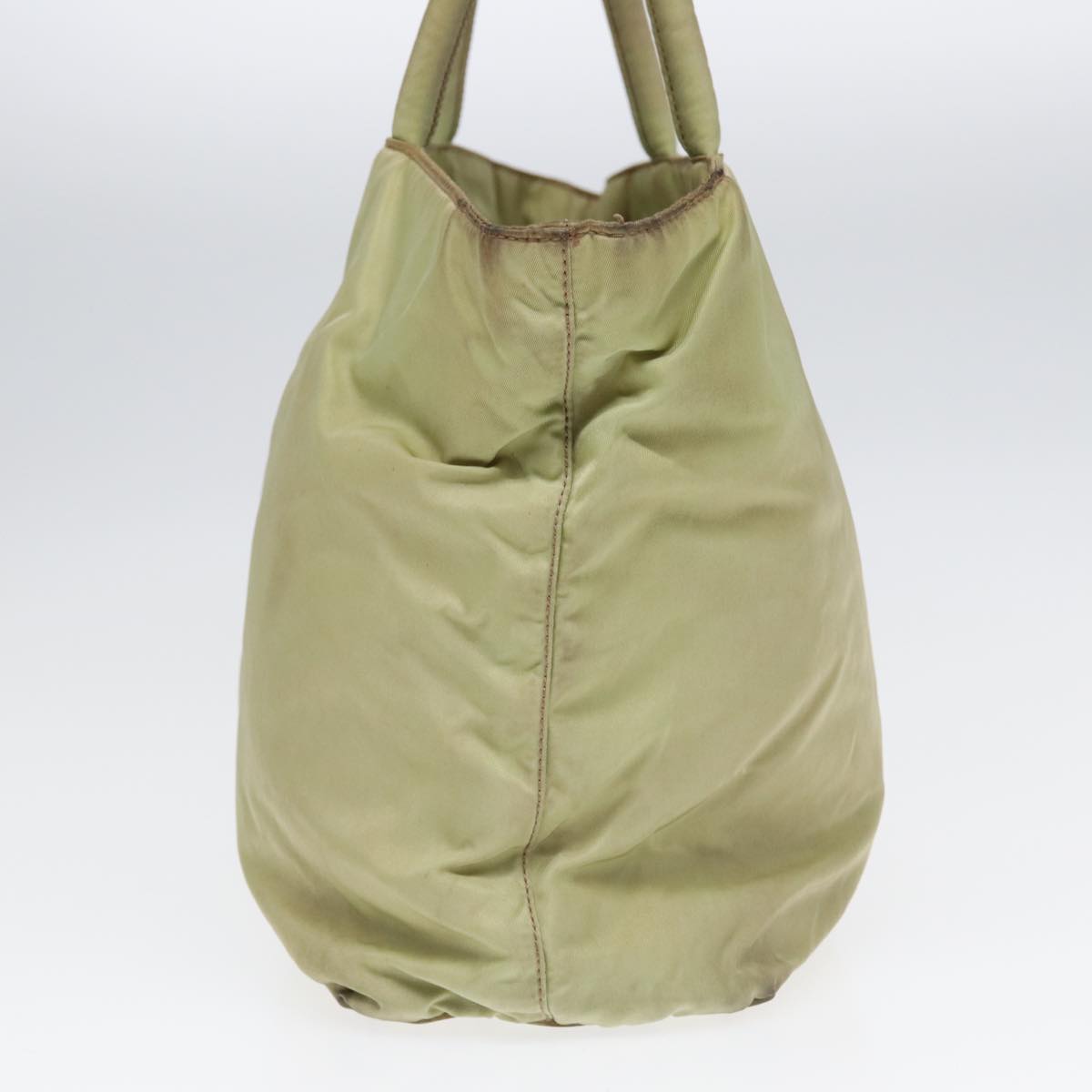 Luxury Prada Tote Bag Nylon Silver Pistachio Green hk1563