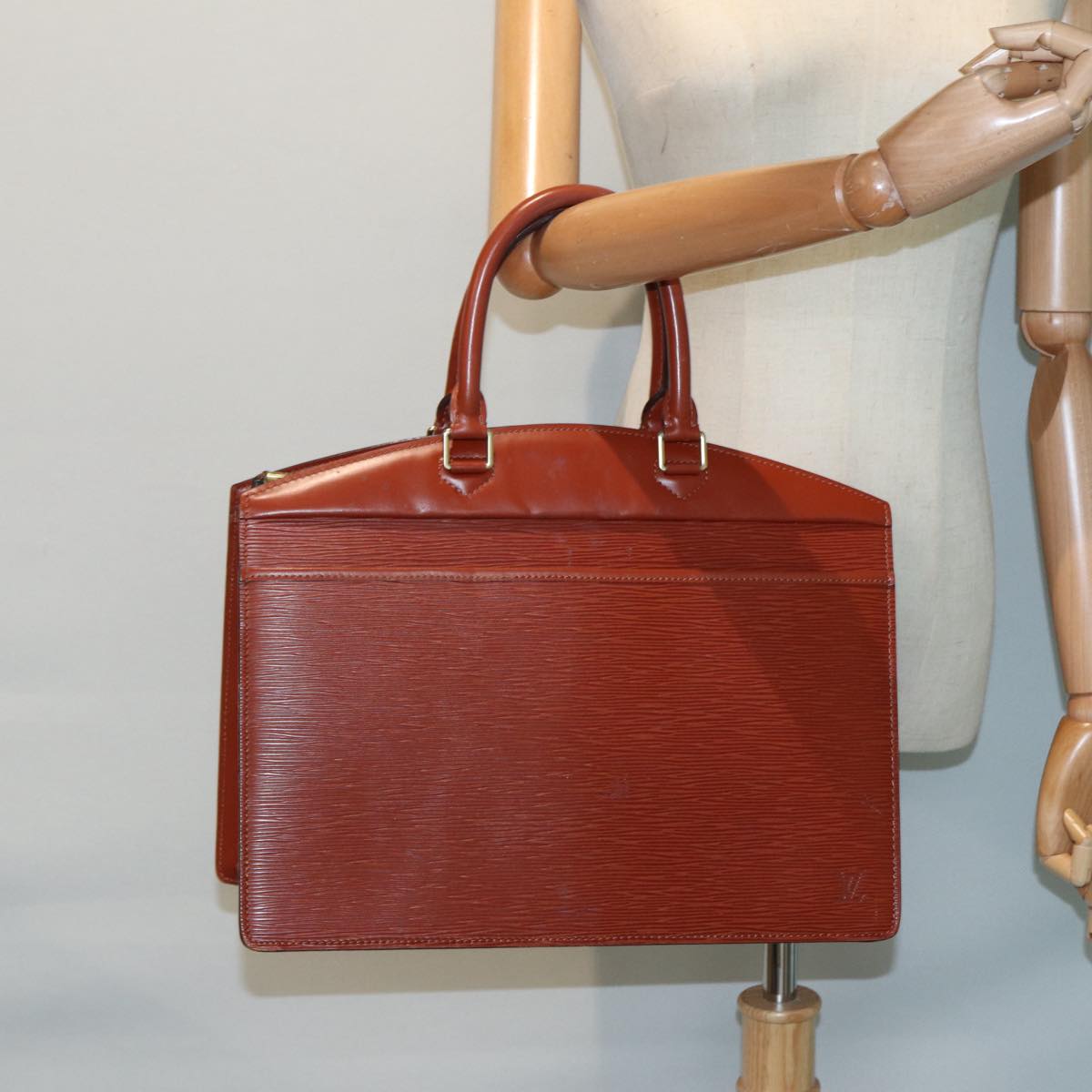 LOUIS VUITTON Epi Riviera Hand Bag Brown M48183 LV hk1618