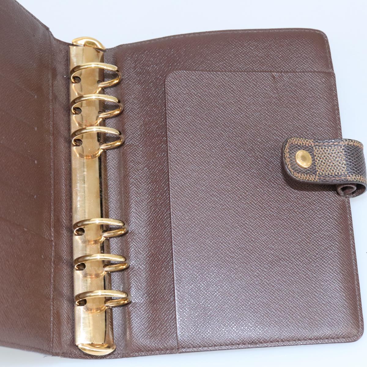 LOUIS VUITTON Damier Ebene Agenda MM Day Planner Cover R20240 LV hk1834