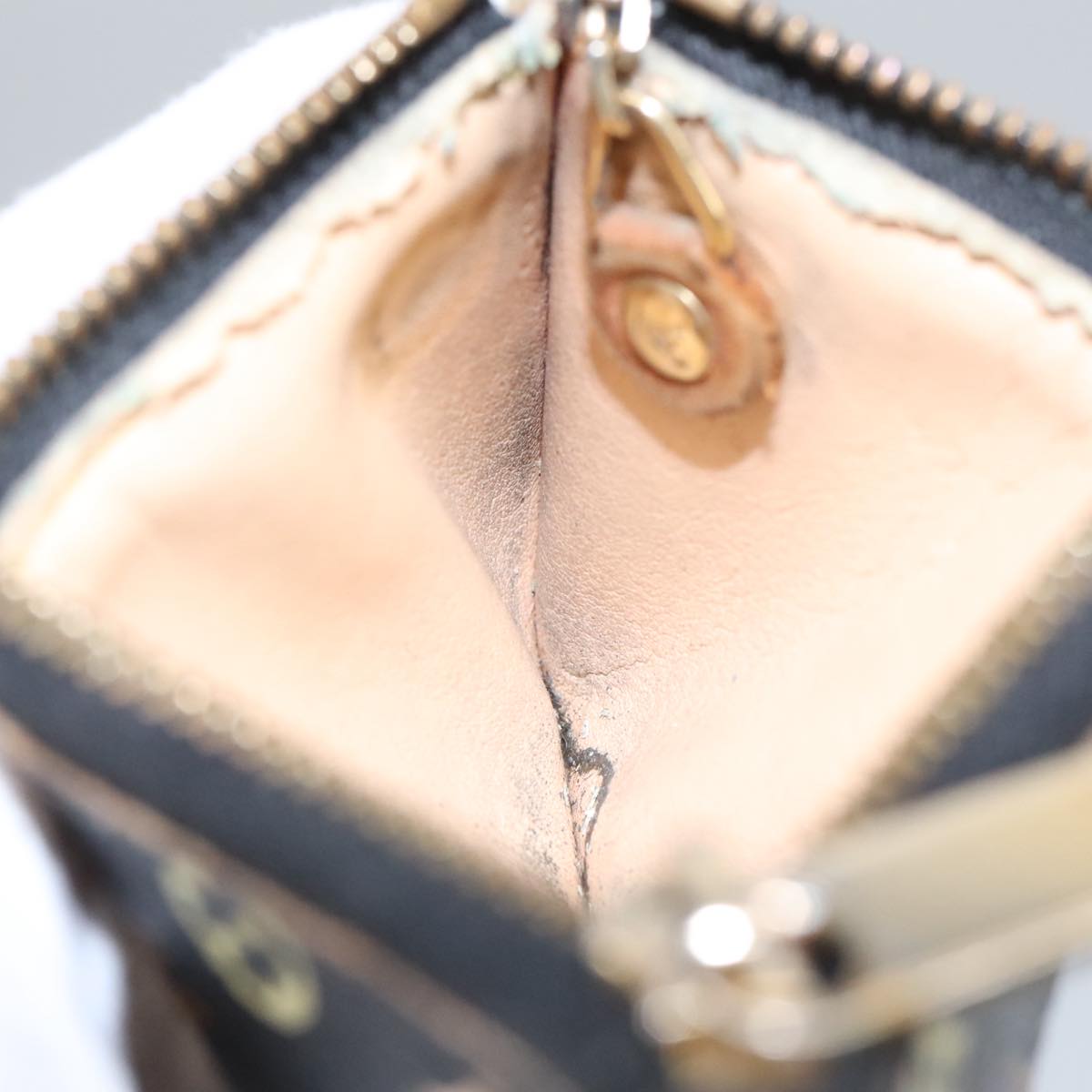 LOUIS VUITTON Monogram Multicolor Pochette Cles Purse Black M92654 hk1854