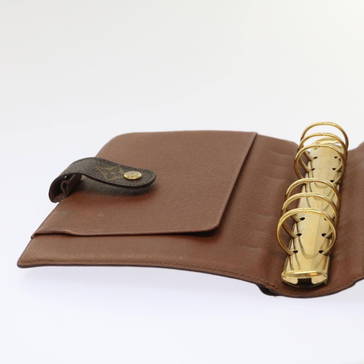 LOUIS VUITTON Monogram Agenda MM Day Planner Cover R20105 LV hk748