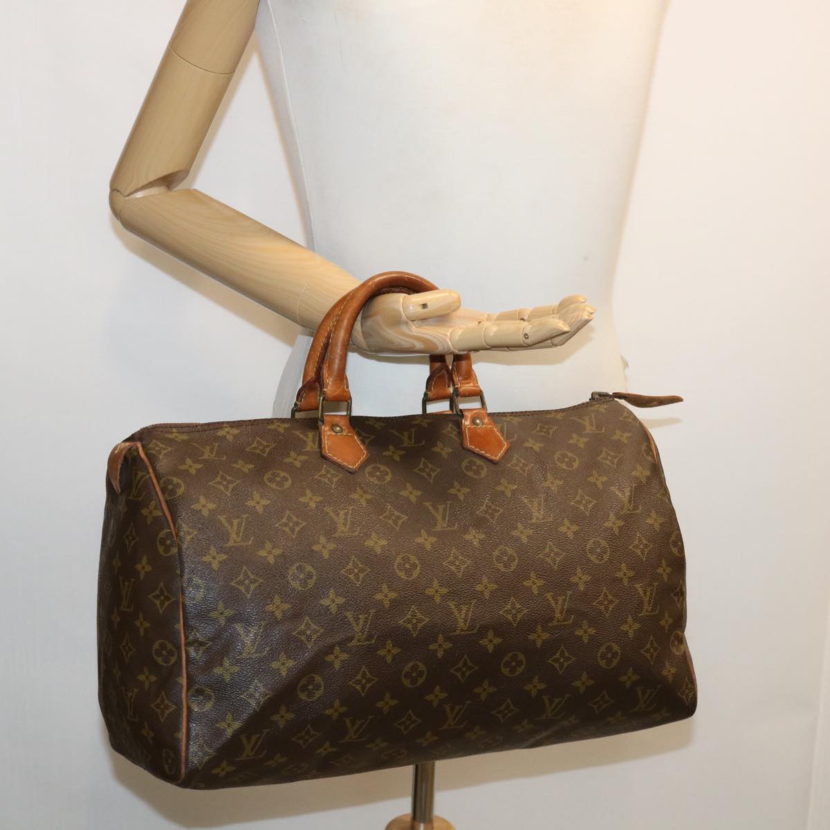 LOUIS VUITTON Monogram Speedy 40 Hand Bag M41522 LV hs1208