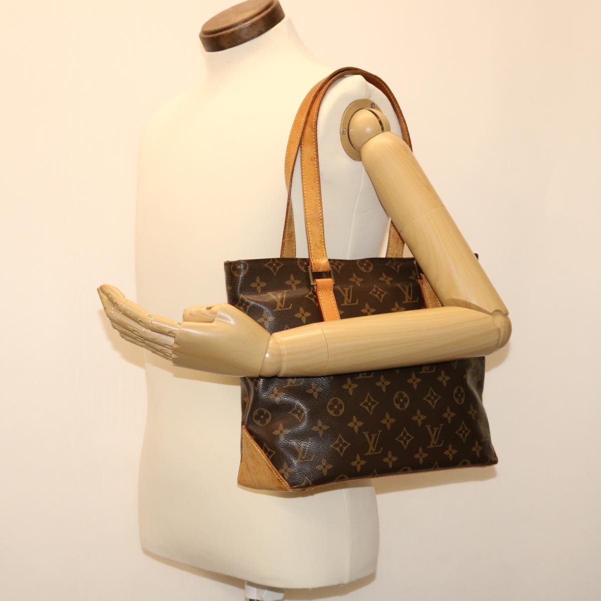 LOUIS VUITTON Monogram Cabas Piano Tote Bag M51148 LV hs1513