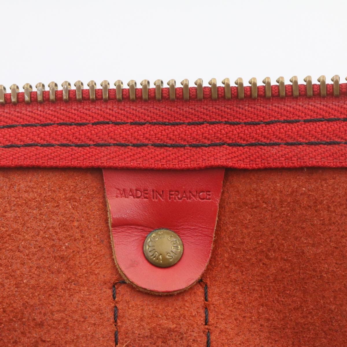 LOUIS VUITTON Epi Keepall 45 Boston Bag Red M42977 LV hs667