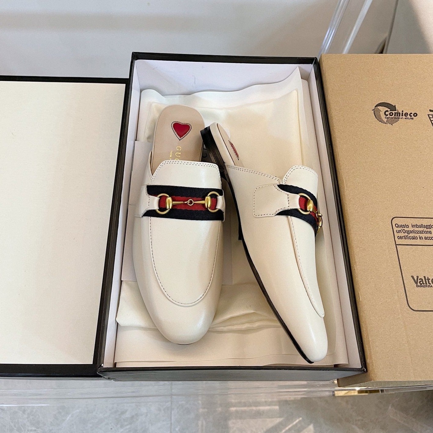 Luxury Gucci GG SLIPPER PRINCETOWN BEIGE