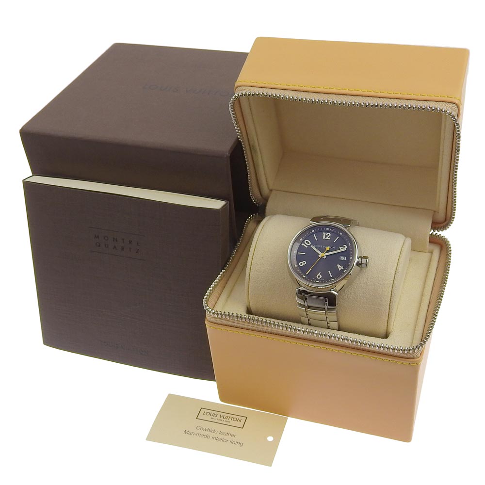 Louis Vuitton Tambour Watch Q1311 Stainless Steel Quartz