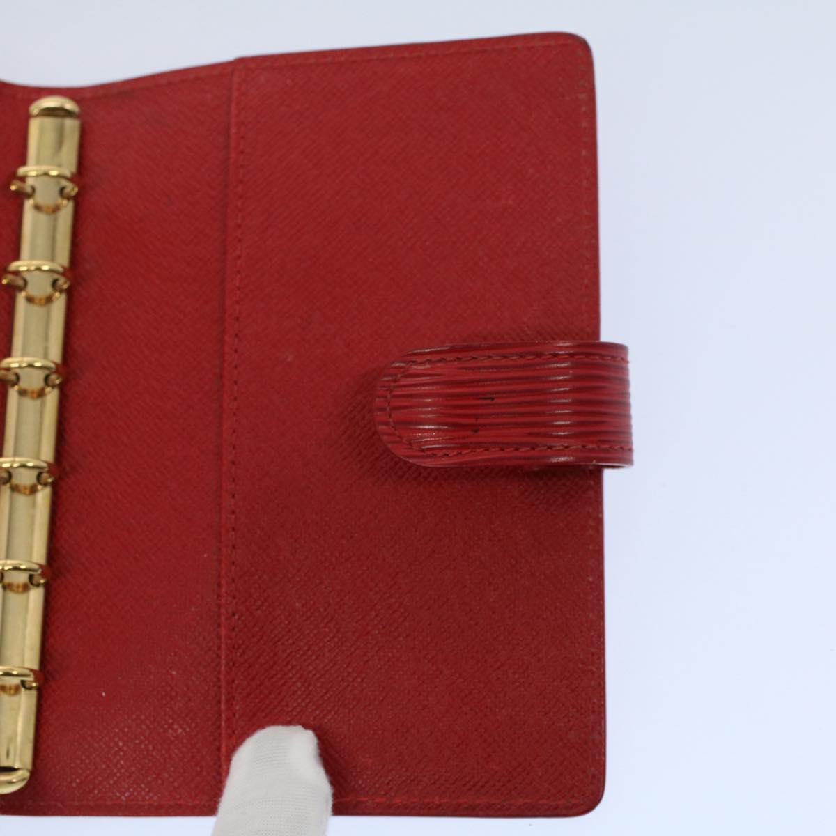 LOUIS VUITTON Epi Agenda PM Day Planner Cover Red R20057 LV im449