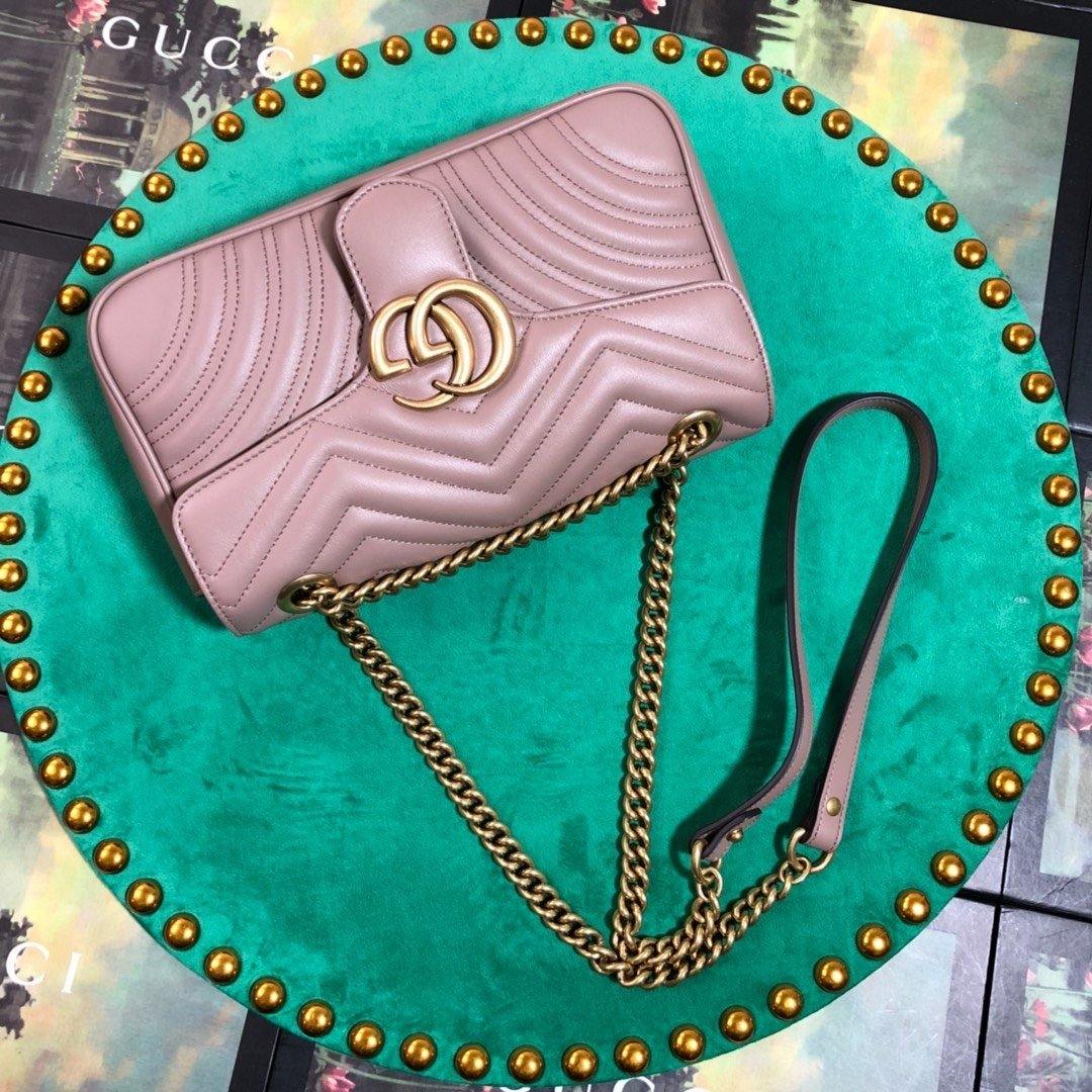 Luxury Gucci Marmont Small Matelassé Shoulder Bag