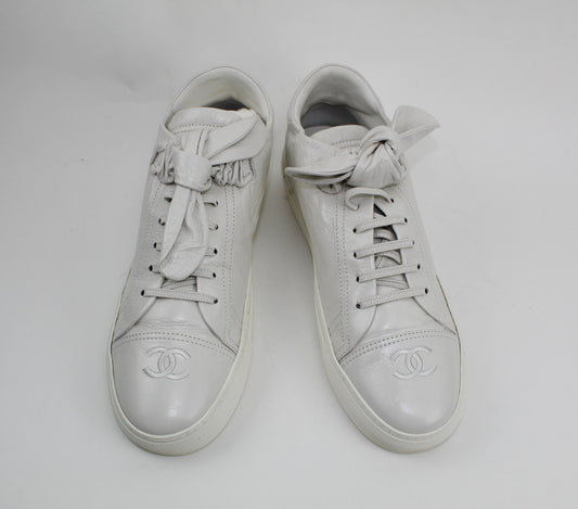 CHANEL LEATHER SNEAKERS