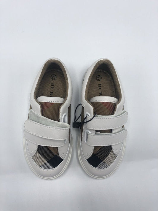 BURBERRY KIDS PLAID VELCRO SHOES SIZE 26