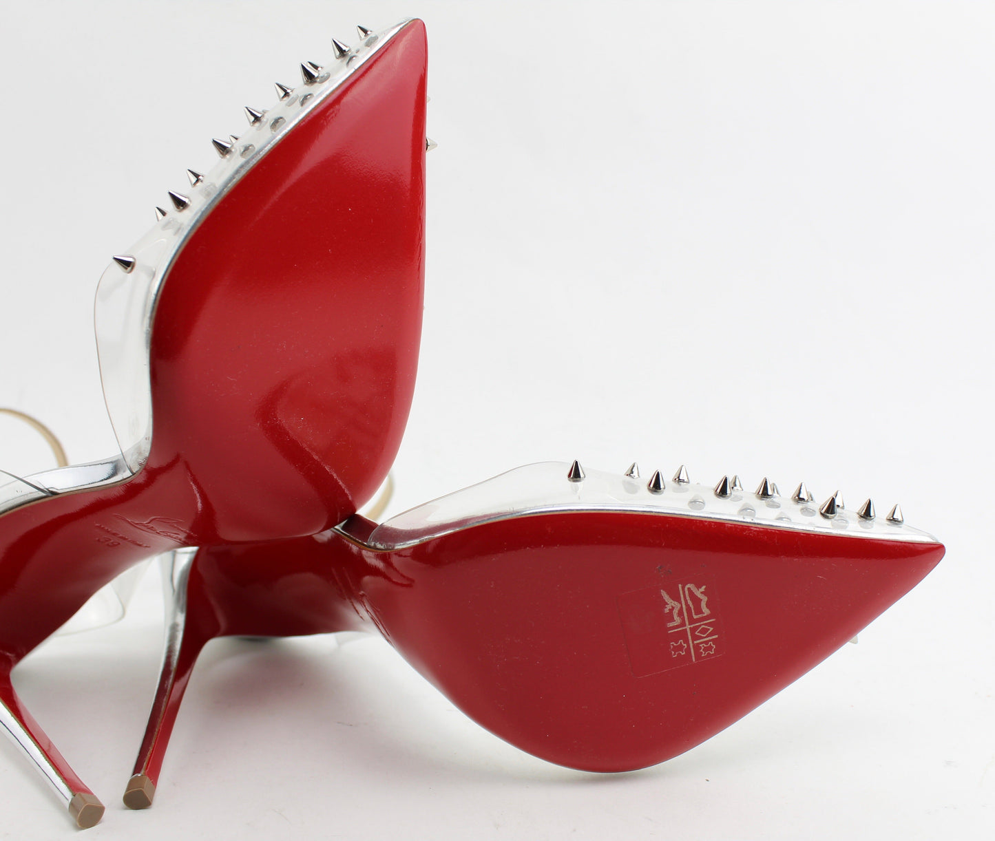 CHRISTIAN LOUBOUTIN SPIKOO 100MM PVC SIZE 39