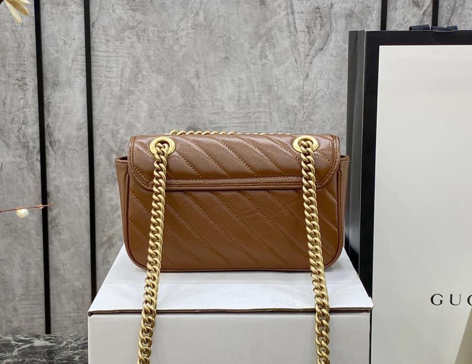 Luxury Gucci Marmont Small Matelassé Shoulder Bag