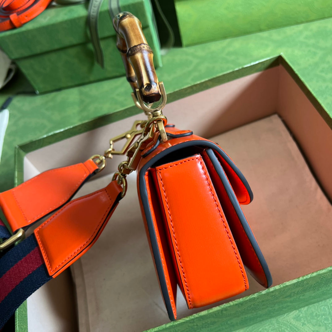 Luxury Gucci Small Top Handle Bag With Bamboo