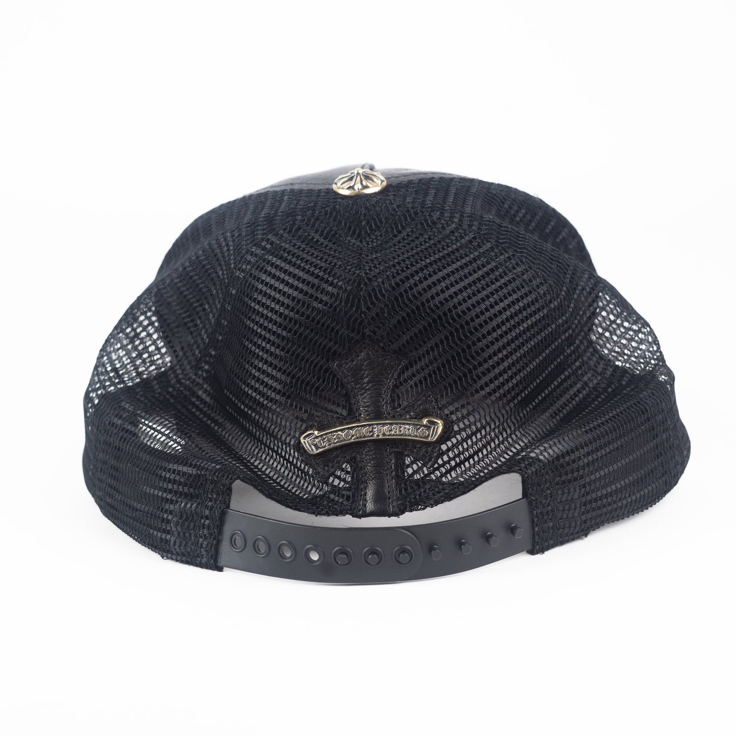 Chrome Hearts Baseball Cap in Black Leather